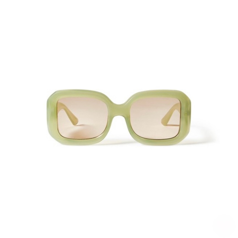 NWT Fe Noel x Target Light Green Square Sunglasses - Picture 2 of 5